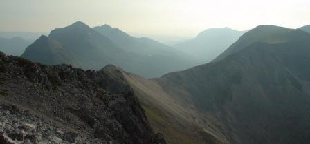 Beinn Eighe Ridge looking toward Liathach                   Copyright:  Tom Forrest